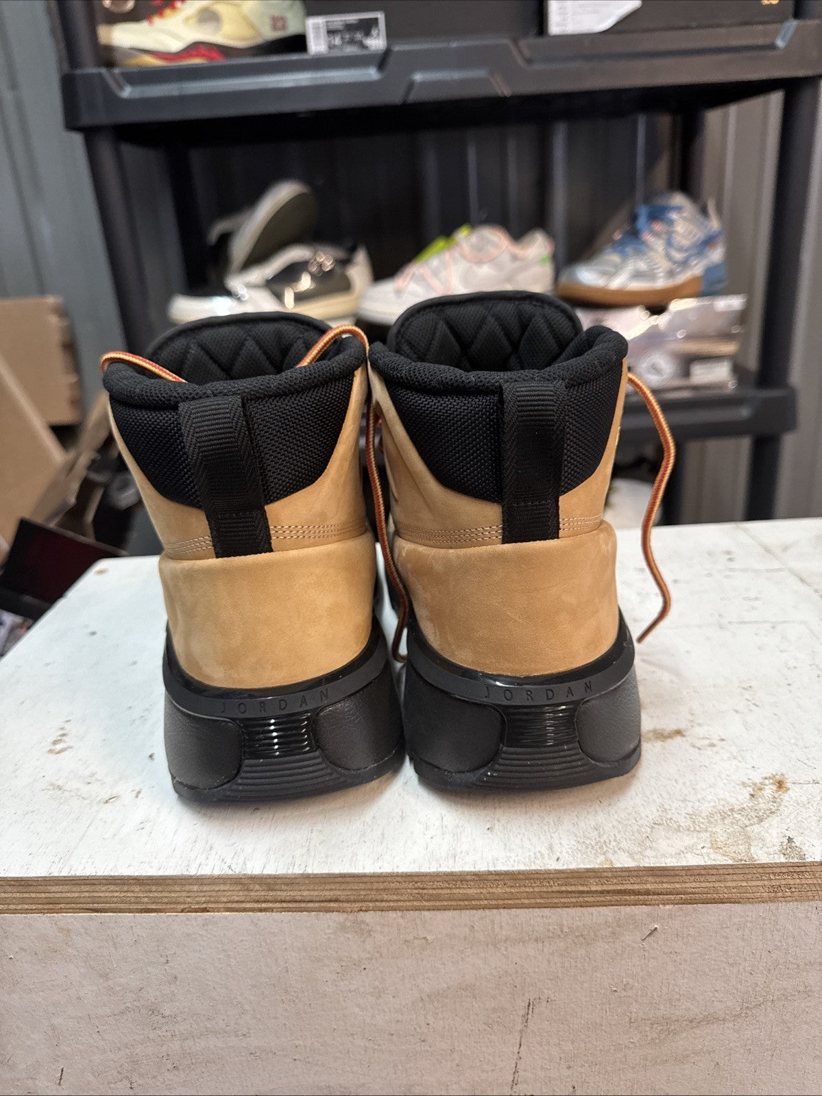Size 8 - Jordan City Boots ~ Flax Black | Comes With Replacement Box