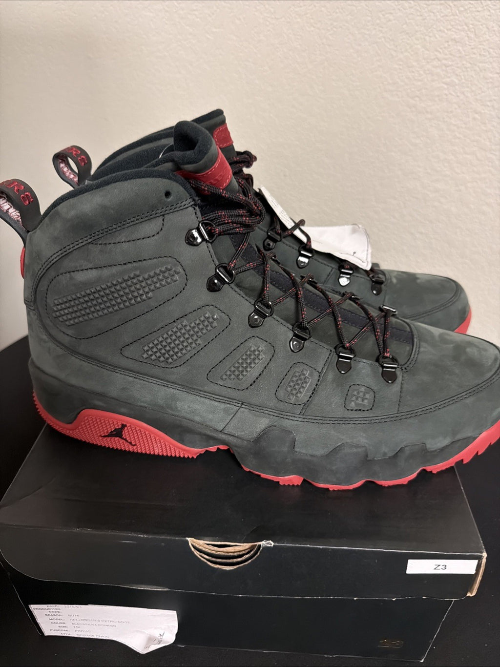 Jordan 9 Oklahoma Sooners Sample/PE Size 15