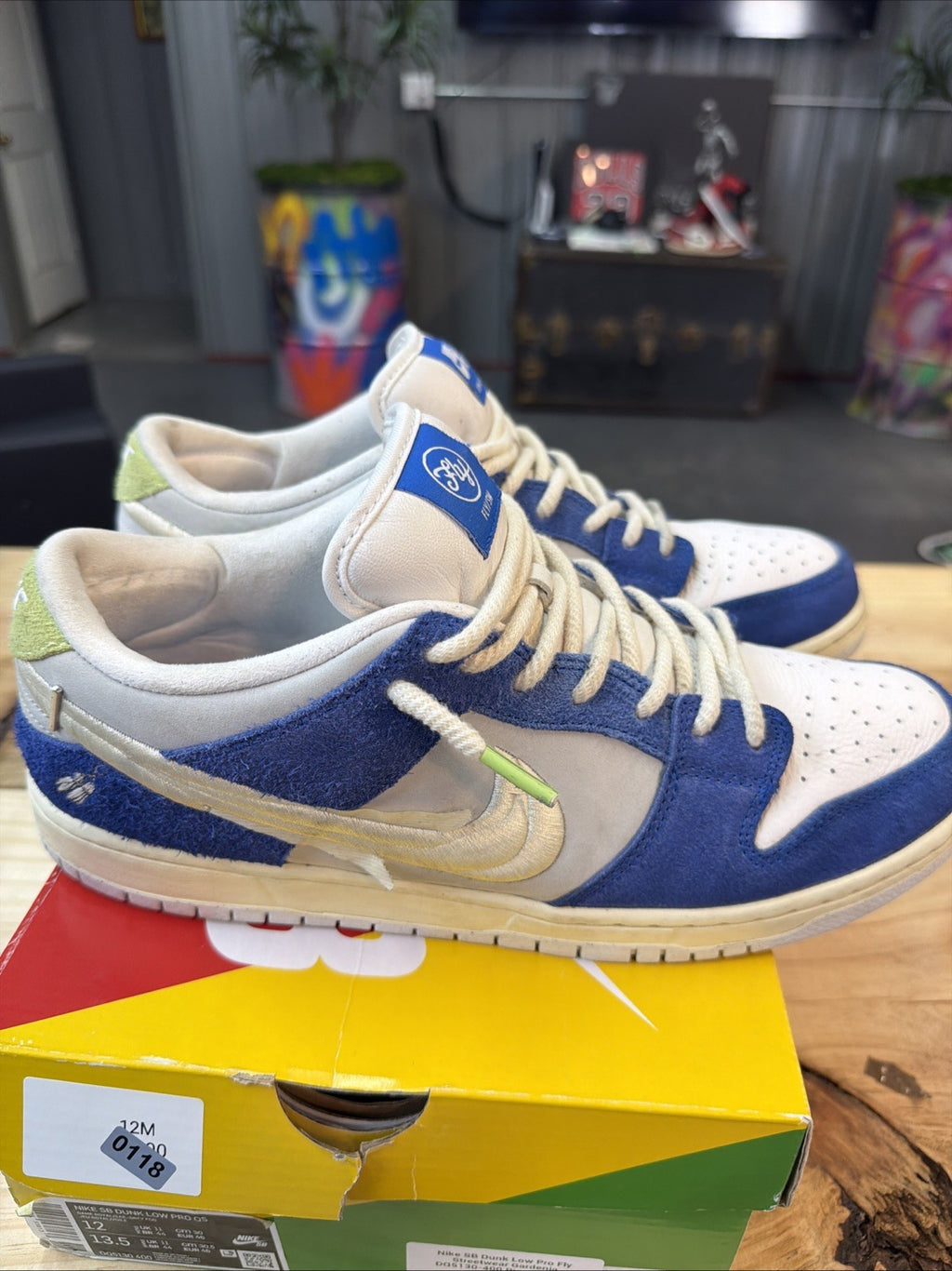 Nike SB Dunk Low Fly Streetwear Gardenia - Size 12 - DQ5130-400