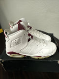 Size 5Y - NIKE AIR JORDAN 6 RETRO OG BG "2015" MAROON