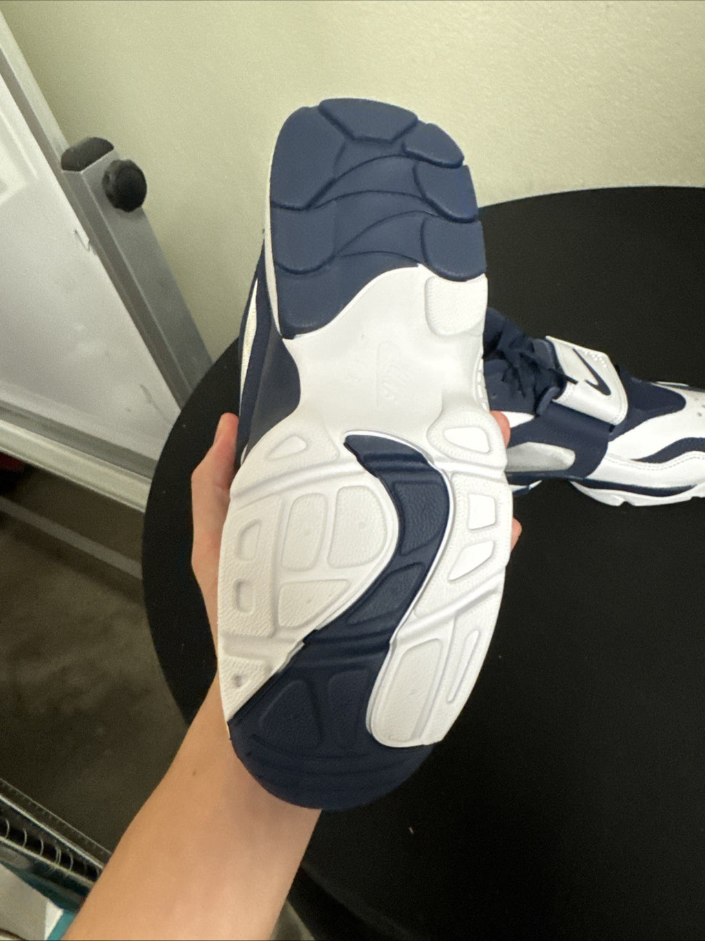 Nike Air Diamond Turf 'Cowboys' White Navy Blue Sneakers, Size 8 BNIB FZ8224-101