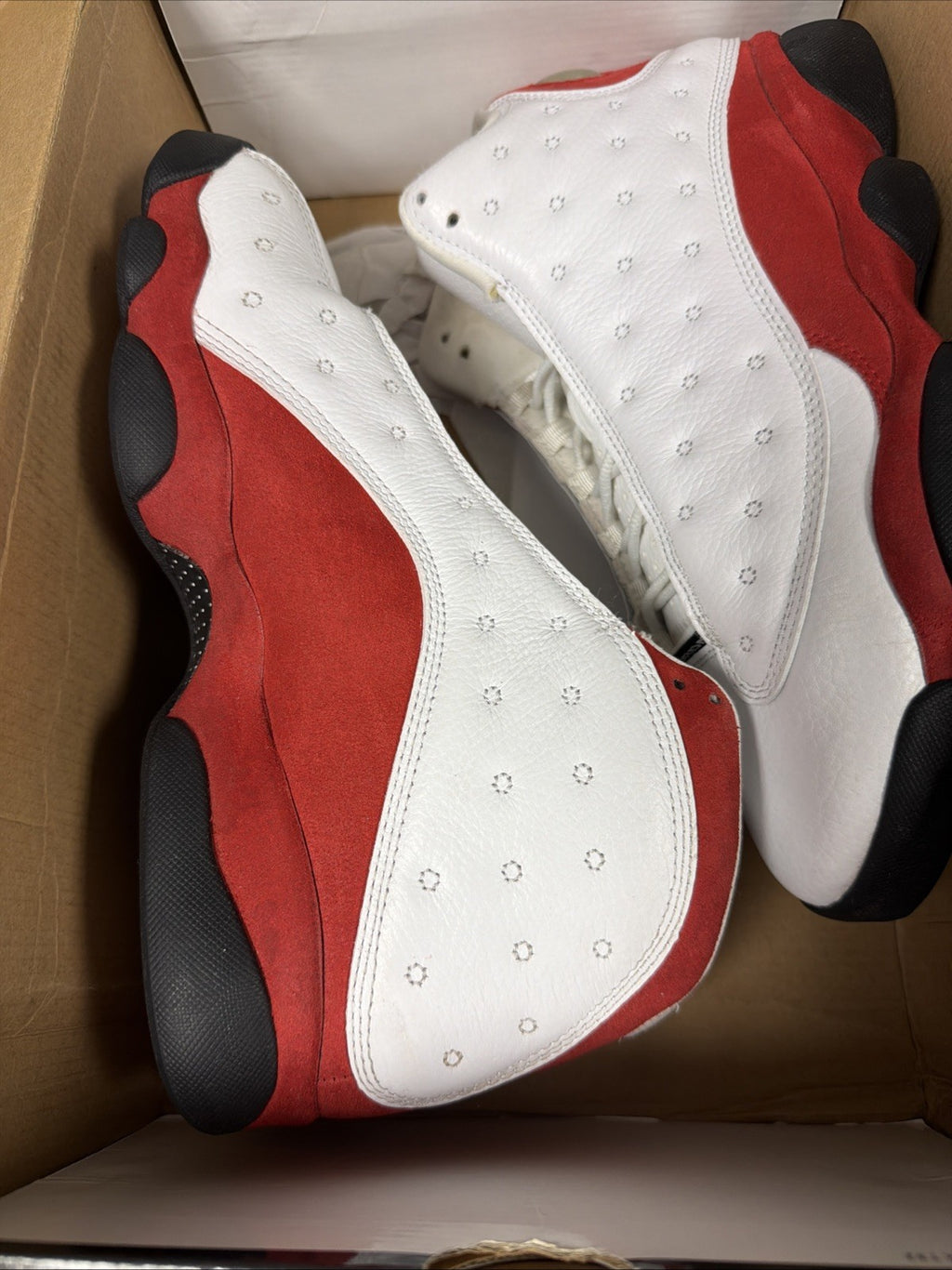 Air Jordan Cherry 13 Size 10 Retro Nike 2010 Release White, Red Black 414571-101