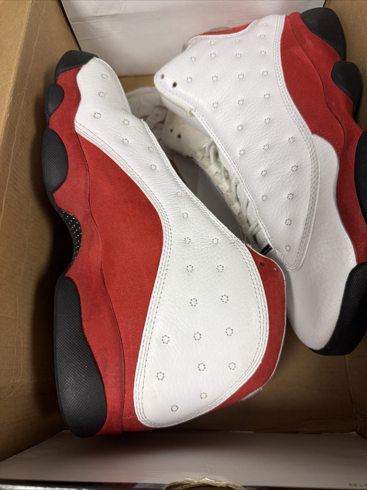 Air Jordan Cherry 13 Size 10 Retro Nike 2010 Release White, Red Black 414571-101