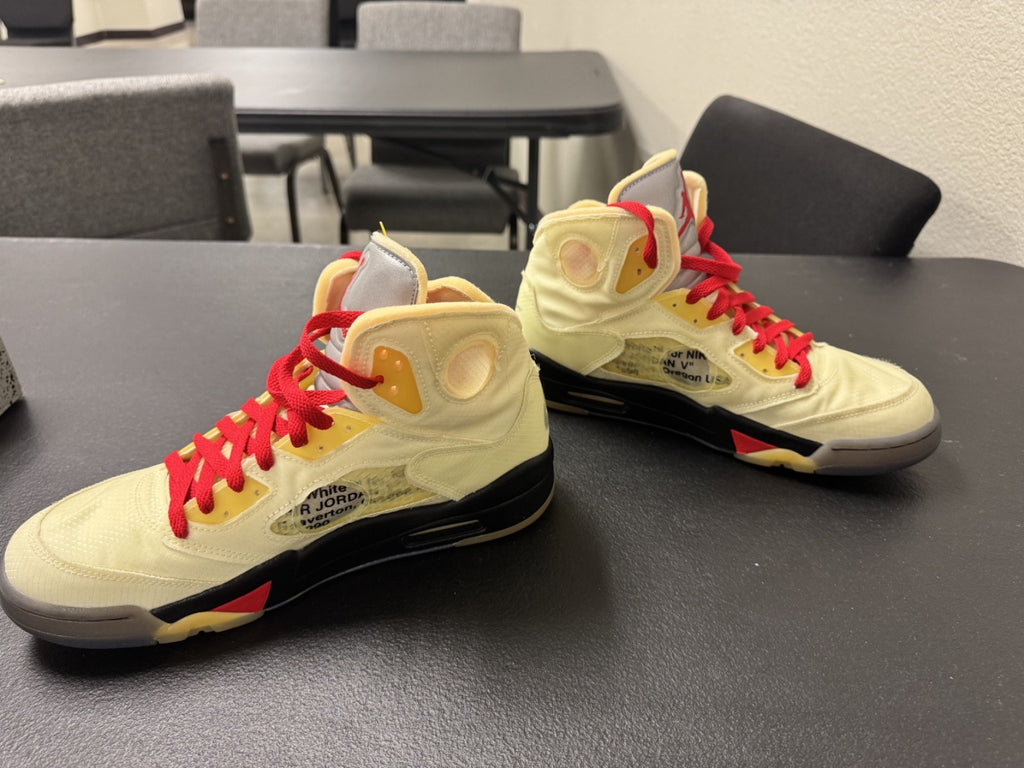 Nike Air Jordan 5 Retro 'Off-White Sail' (Size 10) *Clean w/ OG Box* DH8565-100