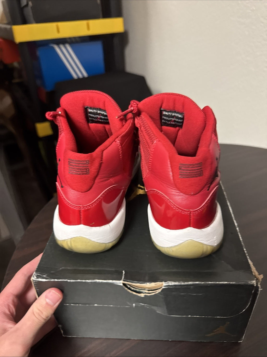 Size 7Y (GS) - Jordan 11 Retro High Win Like '96 Red 8.5 Women’s 378038 623
