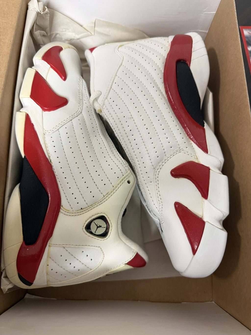 NIKE AIR JORDAN XIV 14 RETRO GS CANDY CANE CHICAGO RIP HAMILTON RED 5Y