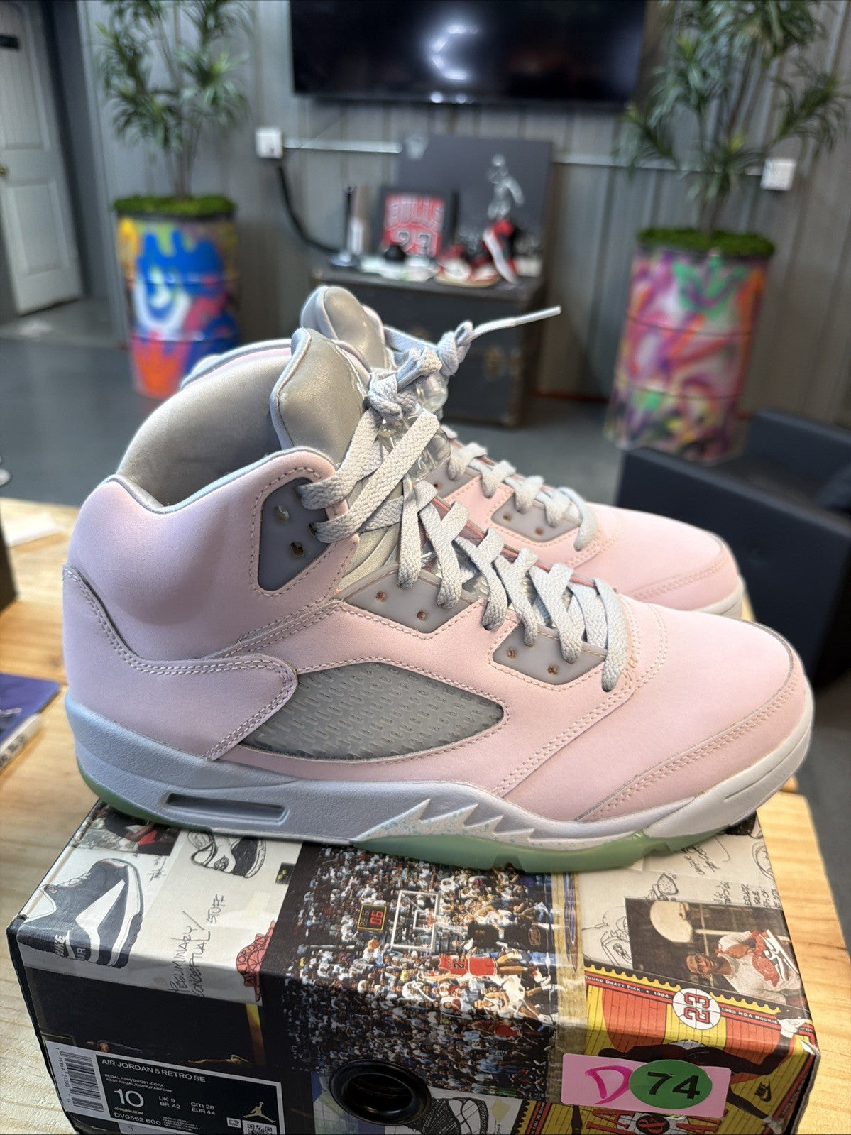 Air Jordan 5 Retro Se Ester Pink DV0562-600 Men’s Size 10 Used Quick Shipping