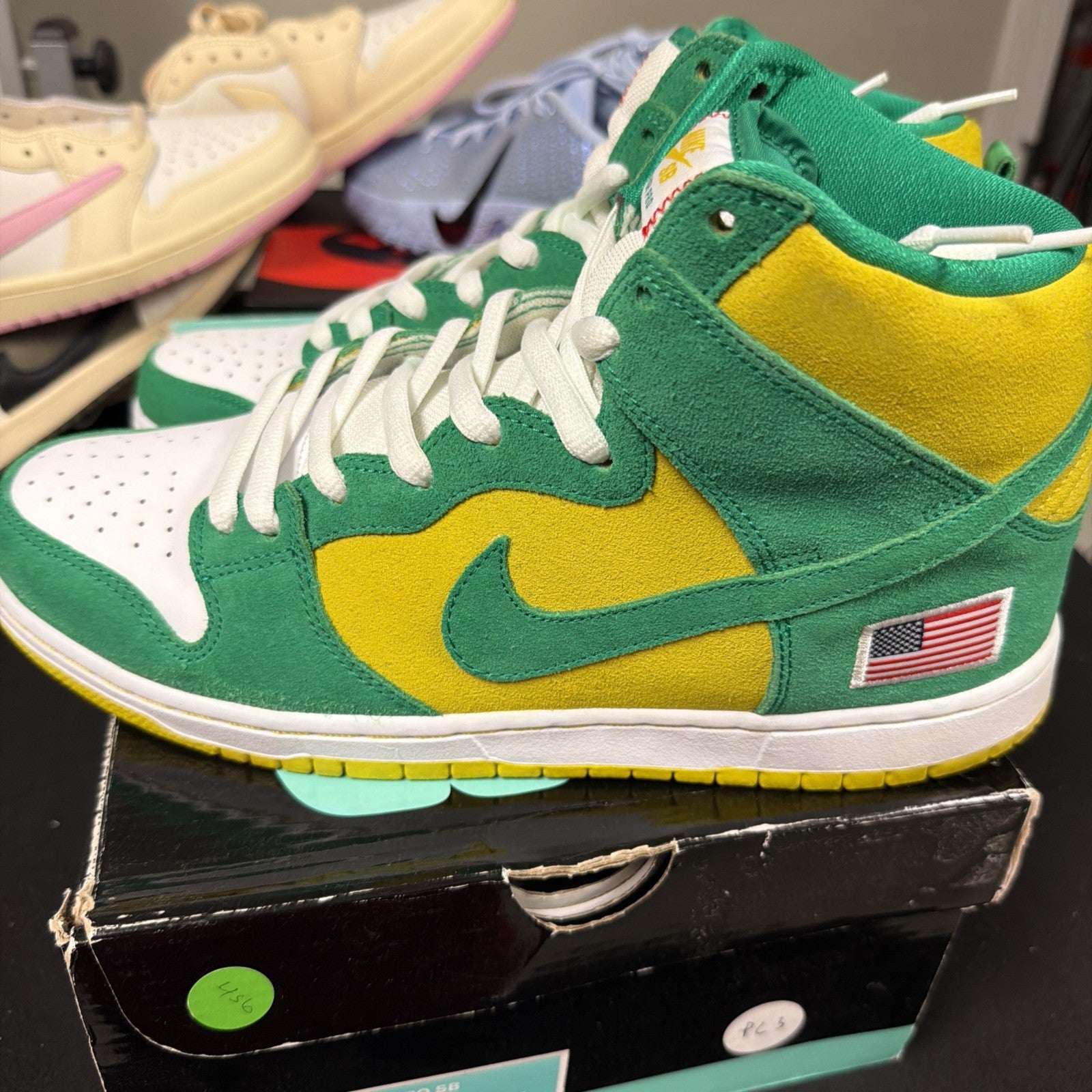 Nike Dunk Pro SB High Oakland Athletics Size 11 305050-337