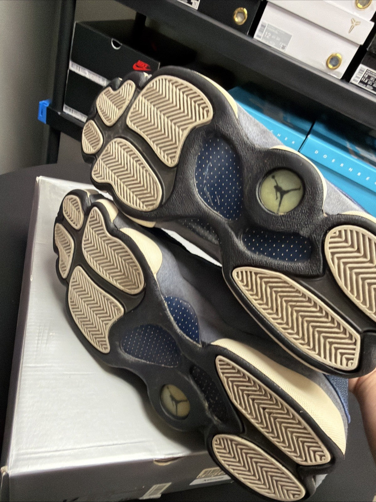 Nike Air Jordan 13 XIII Retro Flint 2005 Blue Grey Size 12 Sneakers 310004-441