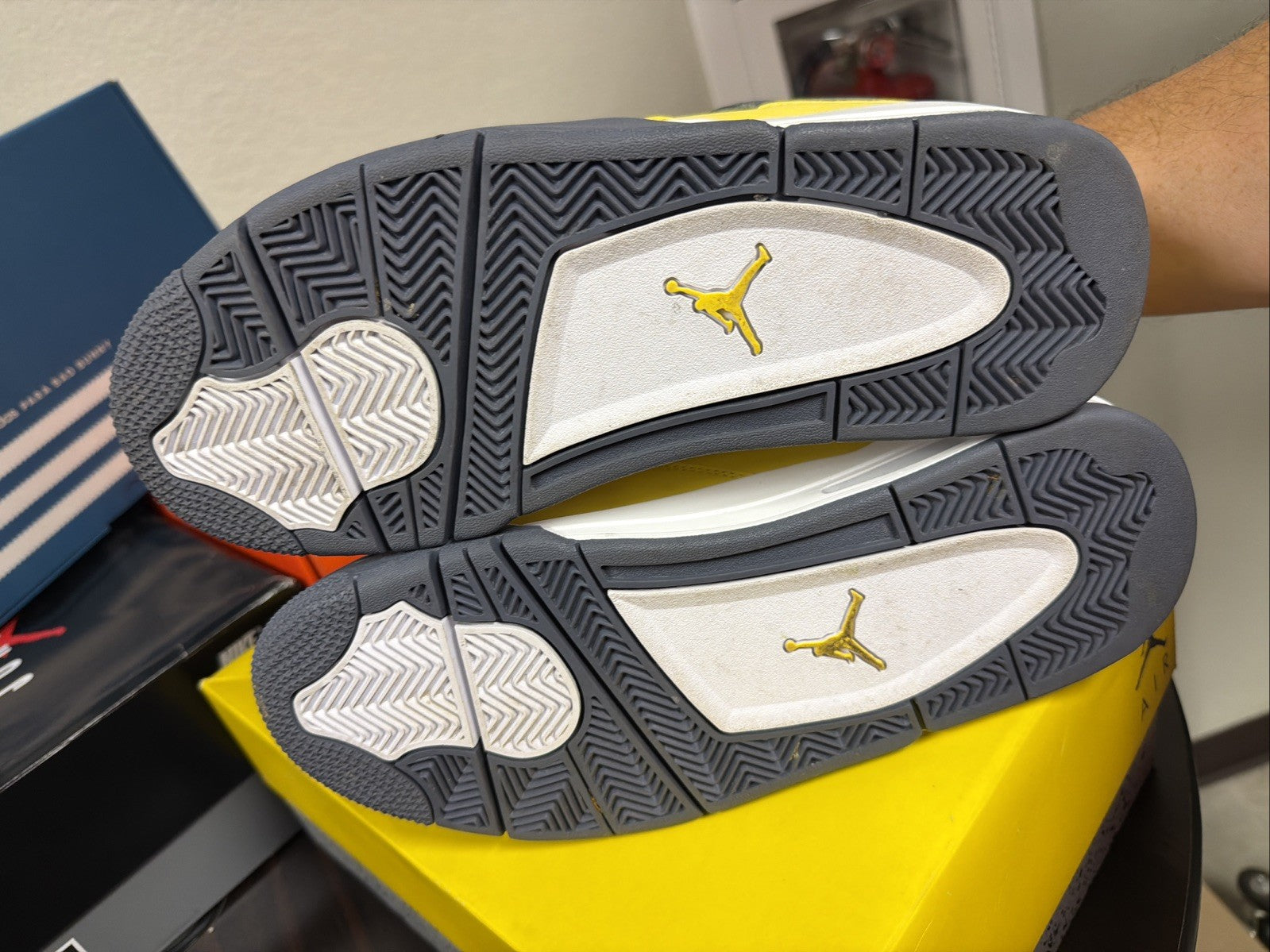  Air Jordan 4 Retro Tour Yellow/Dark Blue Grey