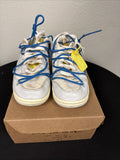 Nike x Off-White Dunk Low “Lot 10” Sail Grey Blue Size 8.5 Used Authentic