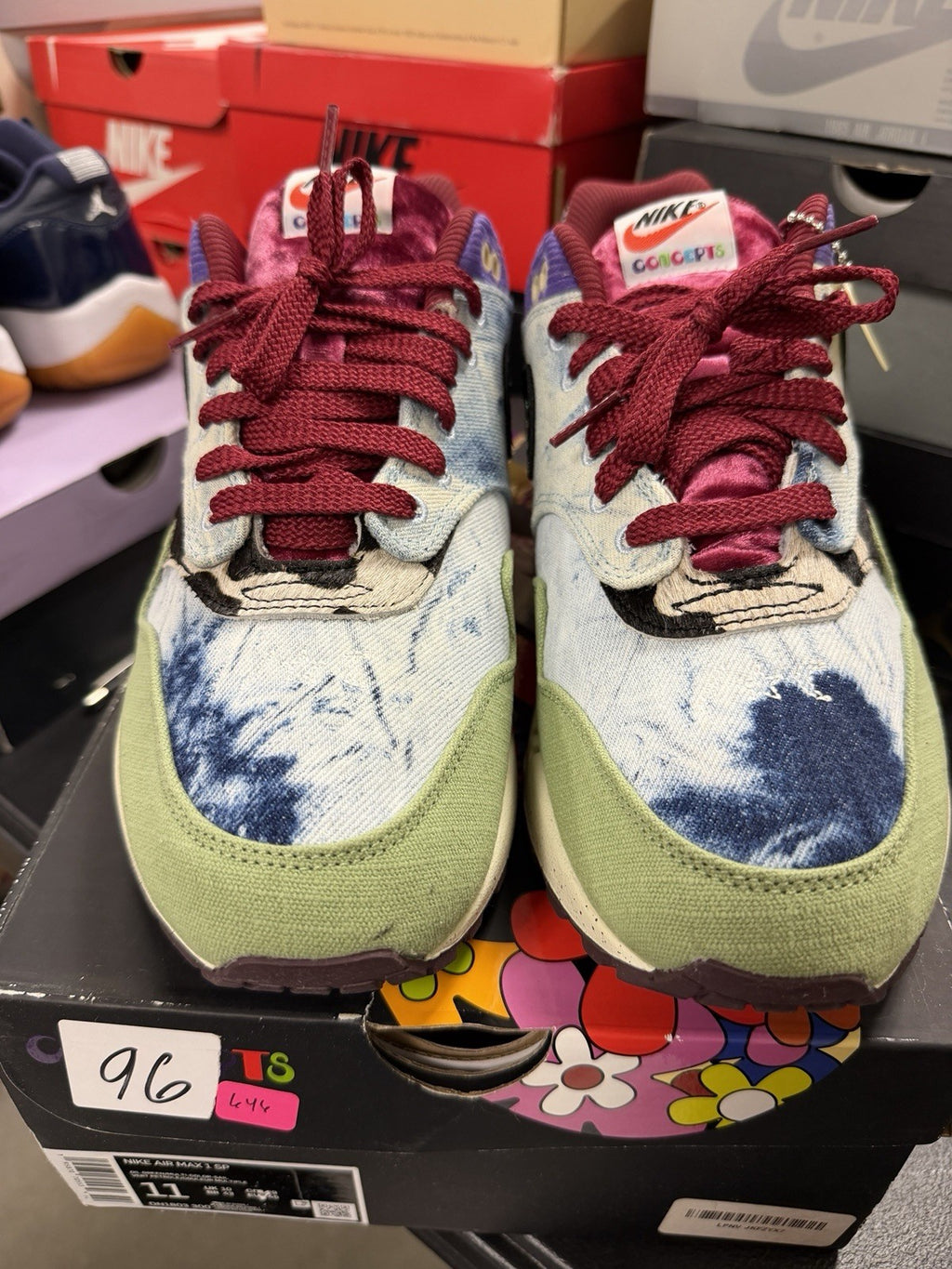 Size 11 - Nike Air Max 1 SP x Concepts Mellow Used . All Laces And Accessories
