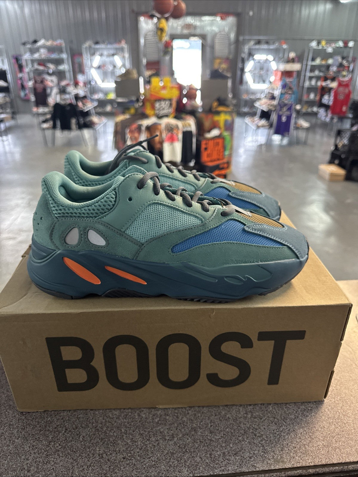 Size 11 - Adidas Yeezy Boost 700 Faded Azure | Wore Once