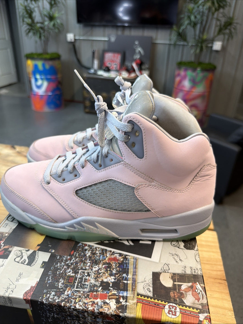 Air Jordan 5 Retro Se Ester Pink DV0562-600 Men’s Size 10 Used Quick Shipping