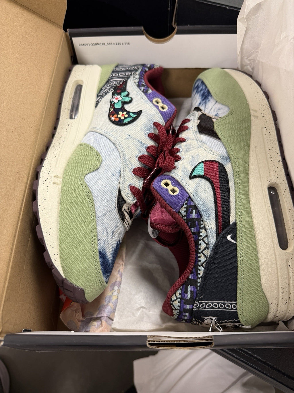 Size 11 - Nike Air Max 1 SP x Concepts Mellow Used . All Laces And Accessories