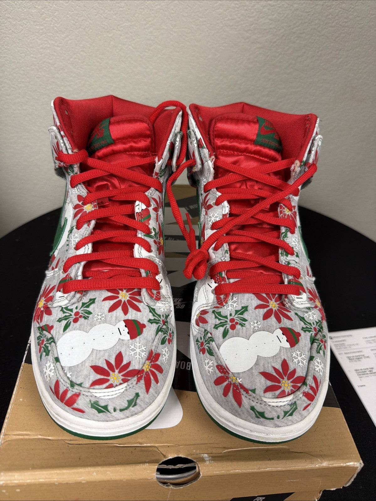 Size 13 - Nike SB Dunk High Pro x Concepts Ugly Sweater Grey 2014 Rare