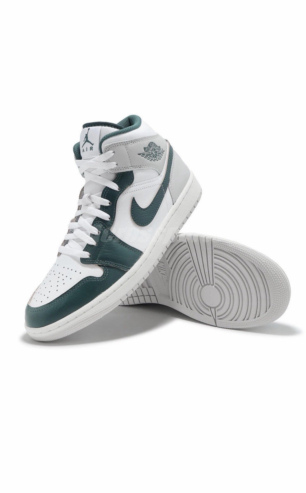Nike Air Jordan 1 Mid SE White Sail Grey Oxidized Green Men Casual FQ7720-103
