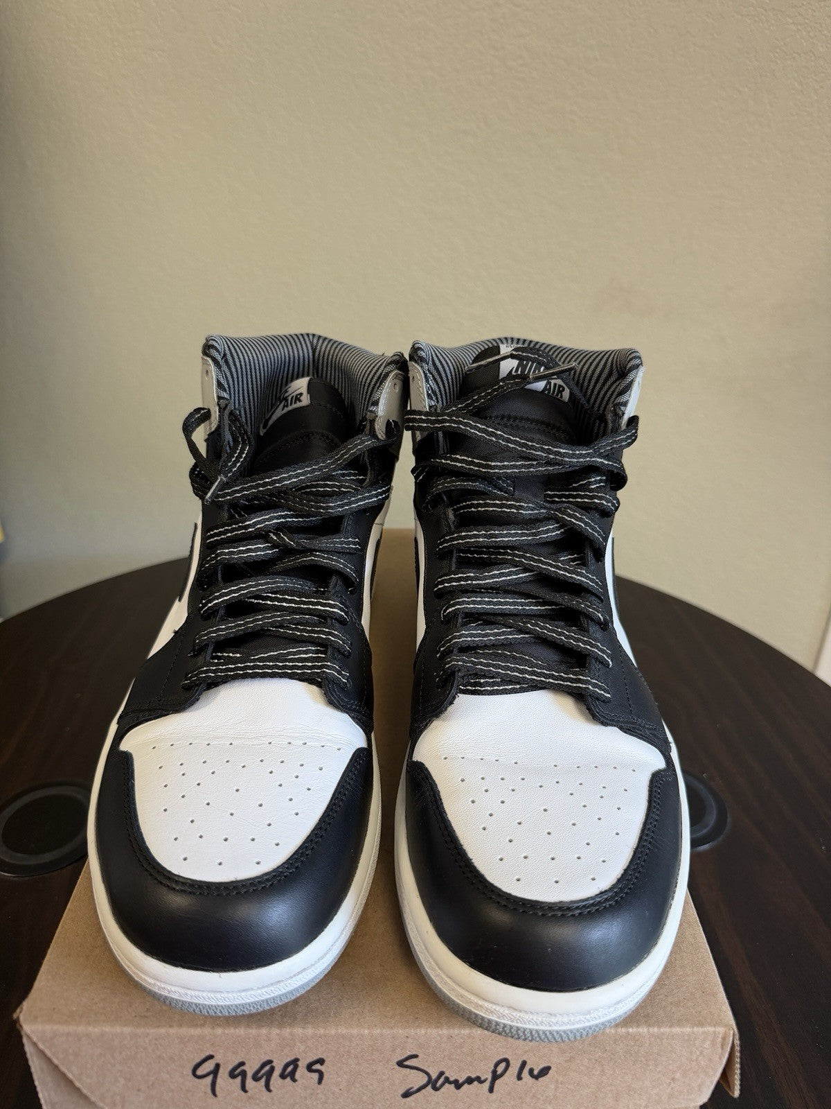 Nike Air Jordan 1 Retro High OG Barons Sample Size 12.5 Rare Promo 555088-104