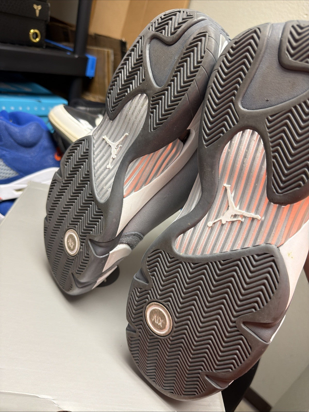 Size 12 - Nike Air Jordan 14 Retro Flint Grey with Receipt FJ3460-012