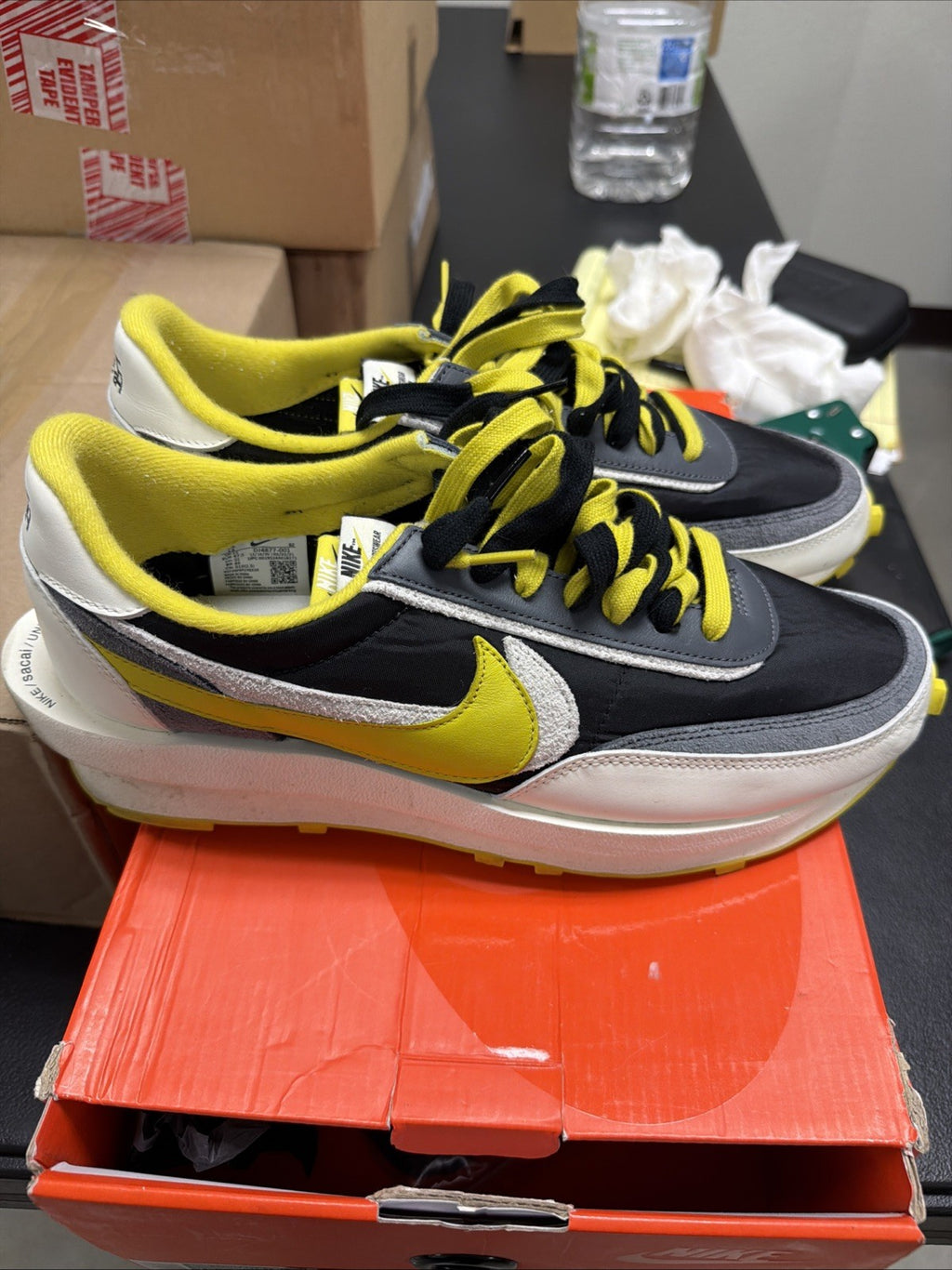 Size 13 - sacai x Undercover x Nike LDWaffle Bright Citron