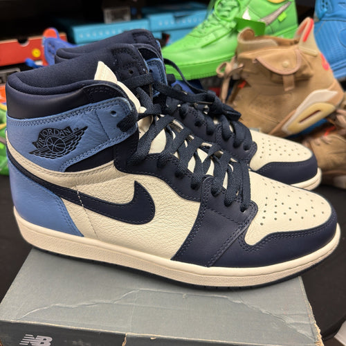 Air Jordan 1 High OG Sail/Obsidian-University Blue "UNC" Size 9.5 555088-140