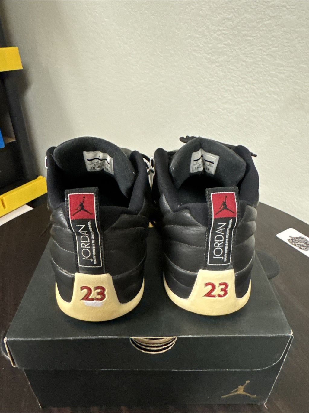 Air Jordan 12 Retro Low Golf Spikes 'Playoffs' Sz 11 Men Black White 308317-004
