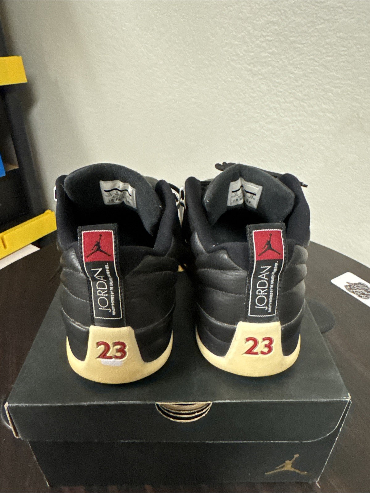 Air Jordan 12 Retro Low Golf Spikes 'Playoffs' Sz 11 Men Black White 308317-004