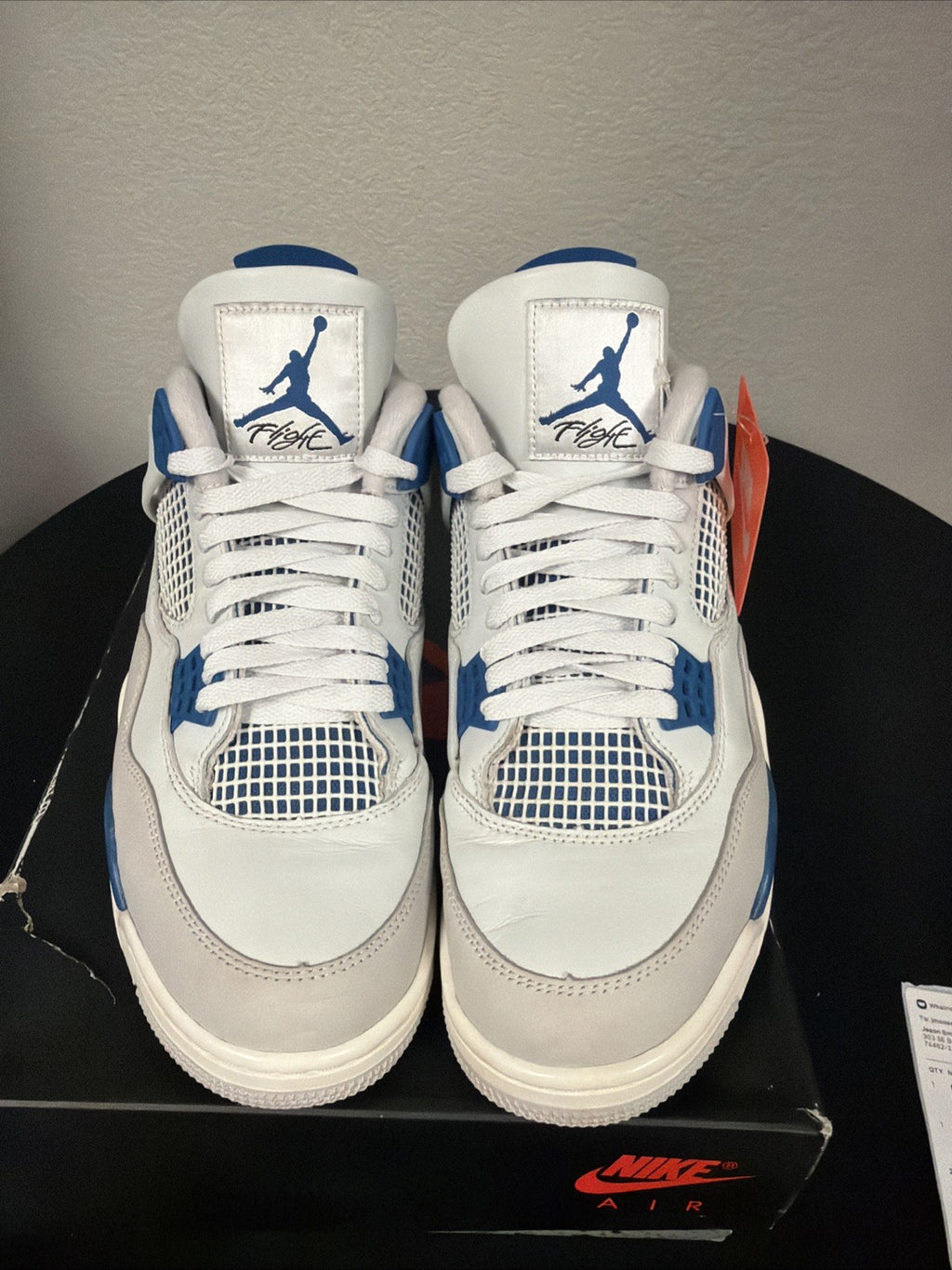 Air Jordan 4 Retro "MILITARY BLUE" 2024 - Size 10 - fv5029 141 (10587-30)