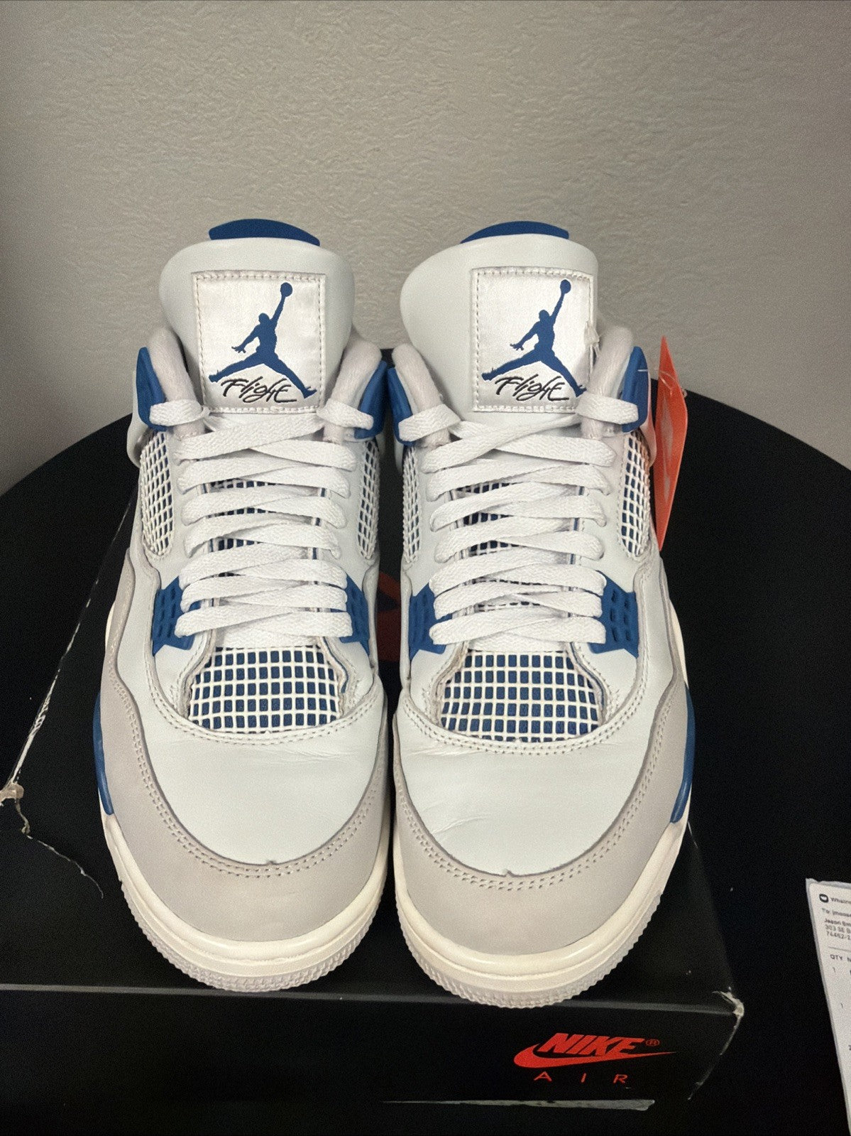 Air Jordan 4 Retro "MILITARY BLUE" 2024 - Size 10 - fv5029 141 (10587-30)