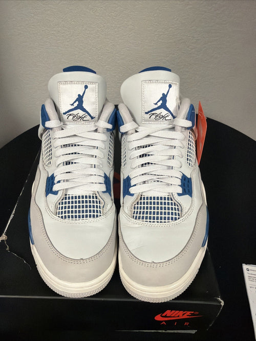 Air Jordan 4 Retro "MILITARY BLUE" 2024 - Size 10 - fv5029 141 (10587-30)