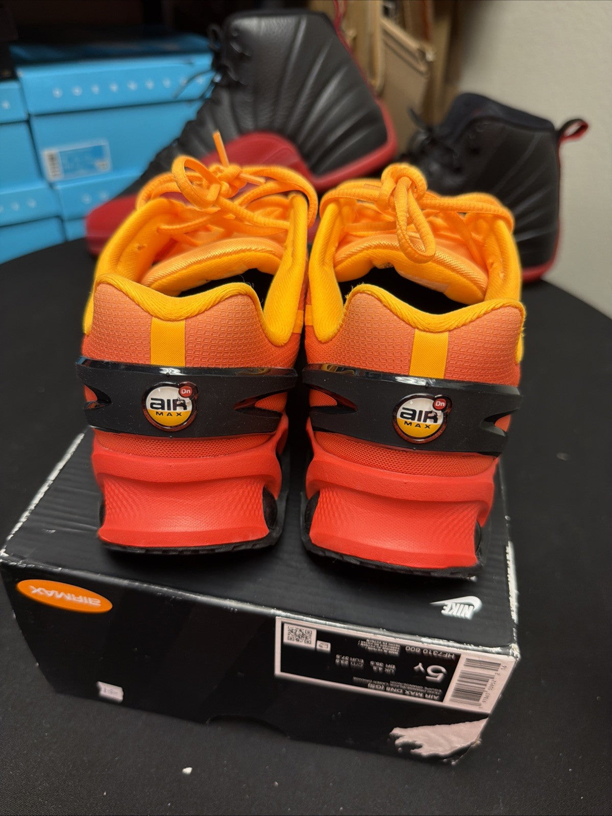 Nike Air Max Dn8 (GS) HF7310 800 Laser Orange Black Youth Athletic Shneakers