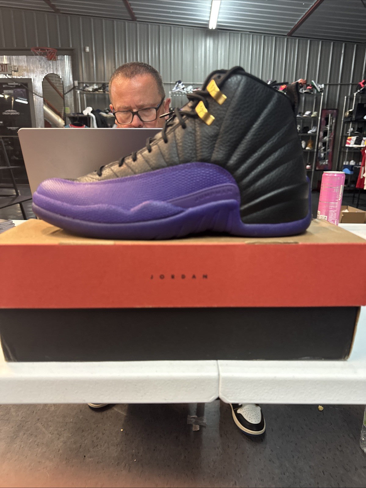 Size 10 - Jordan 12 Retro Mid Field Purple DS