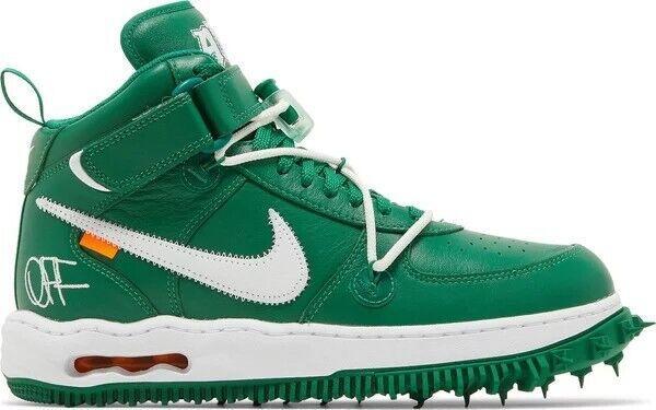 Size 10 - Off-White x Nike Air Force 1 SP Leather Mid Pine Green