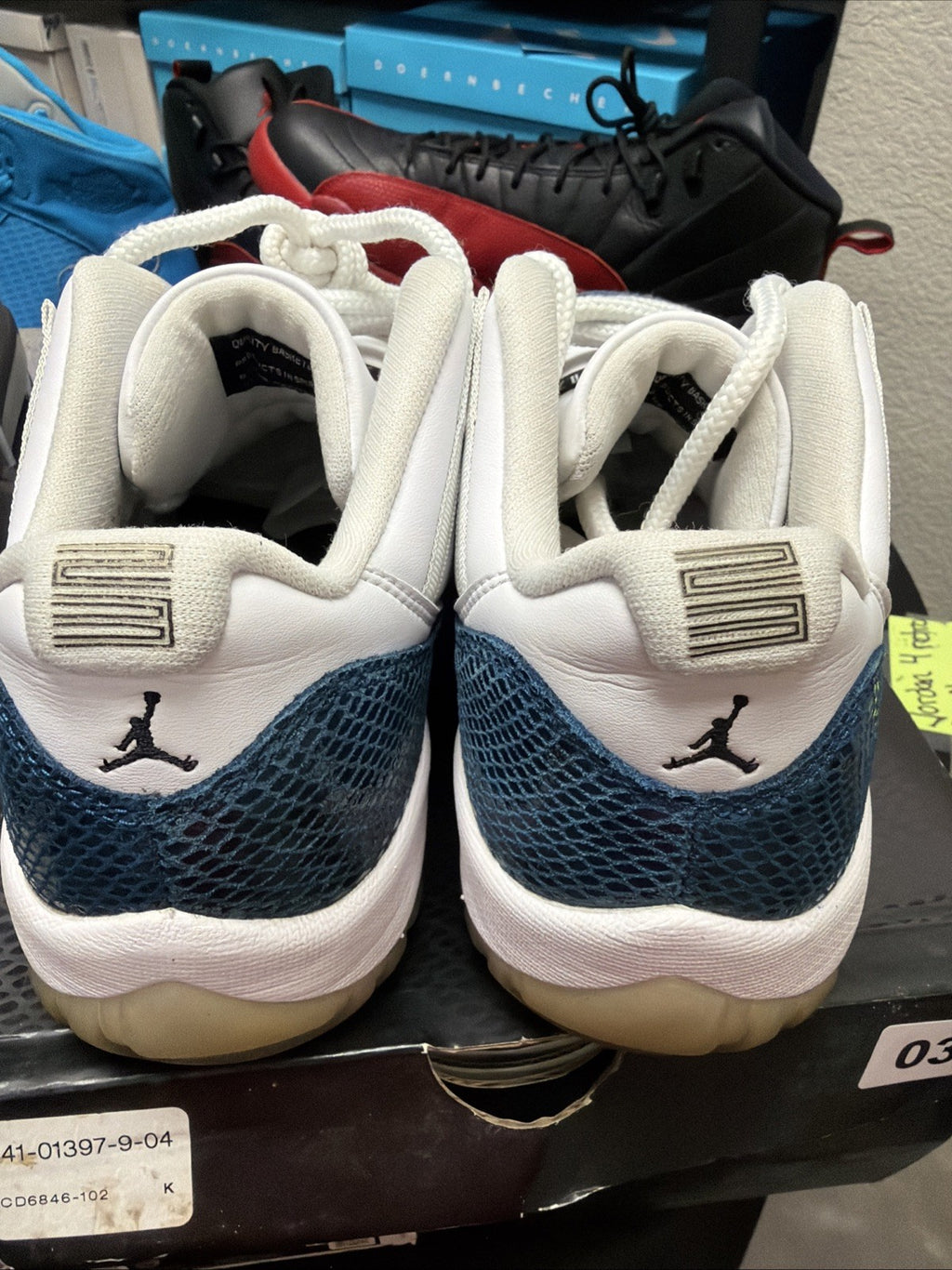 Size 9 - Jordan 11 Navy Snakeskin