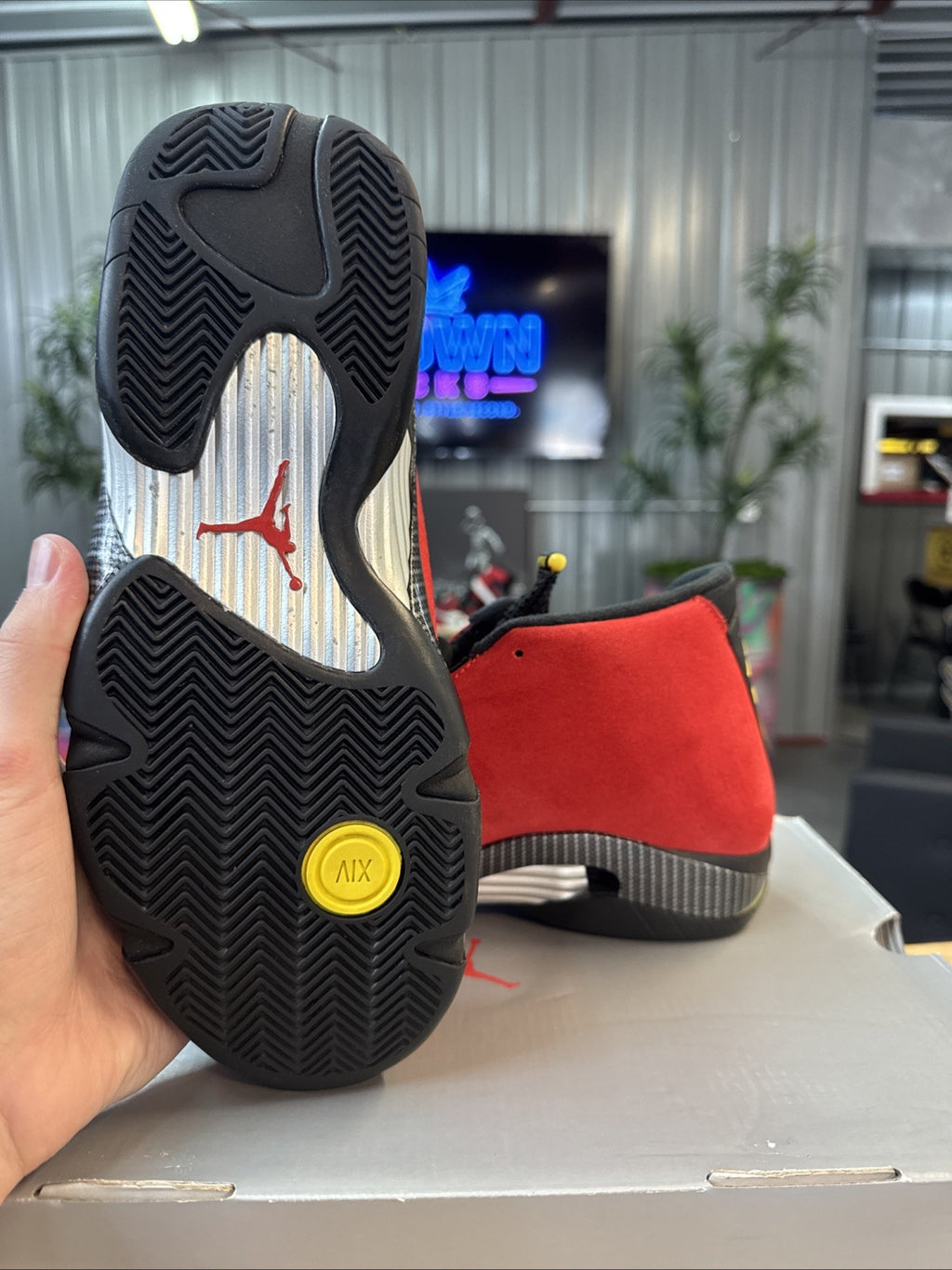 Size 9 - 2025 Nike Air Jordan 14 Retro Ferrari | Wore Once Replacement Box
