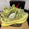 Size 10 adidas Yeezy Boost 350 V2 Low Semi Frozen Yellow Sneaker Brand New