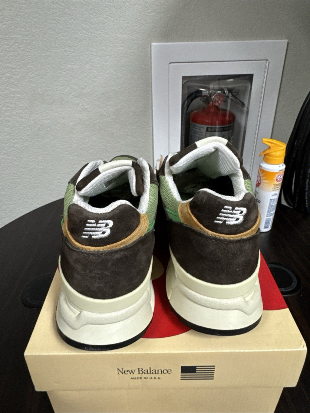 New Balance 998 Made in USA x Teddy Santis Low Brown Green - U998BG