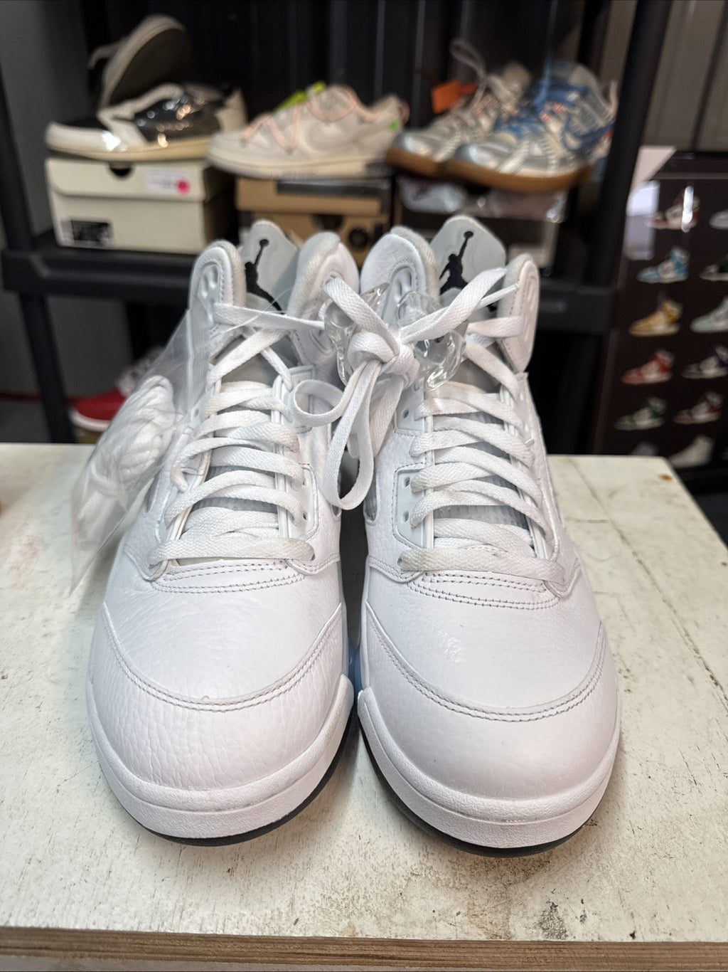 Size 9 - Nike Air Jordan 5 Retro White Metallic Silver 2026 | Replacement Box