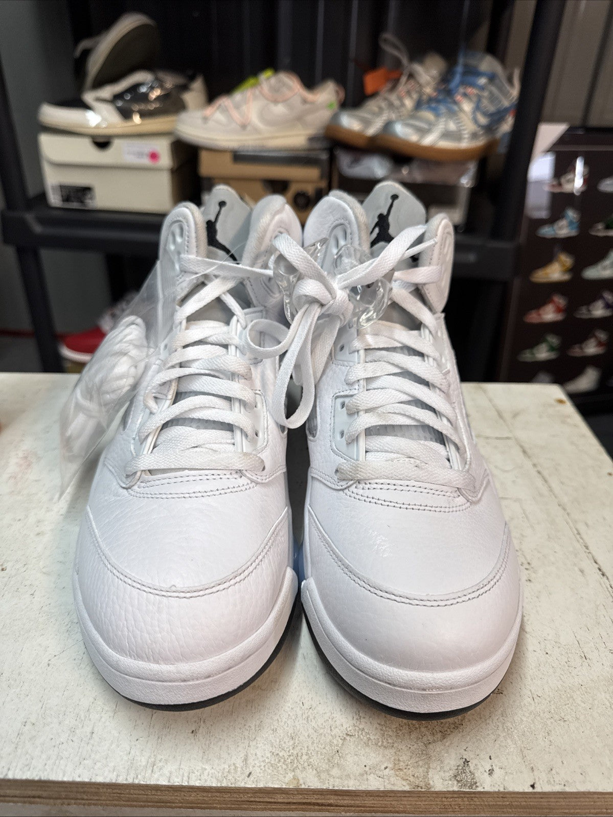 Size 9 - Nike Air Jordan 5 Retro White Metallic Silver 2026 | Replacement Box