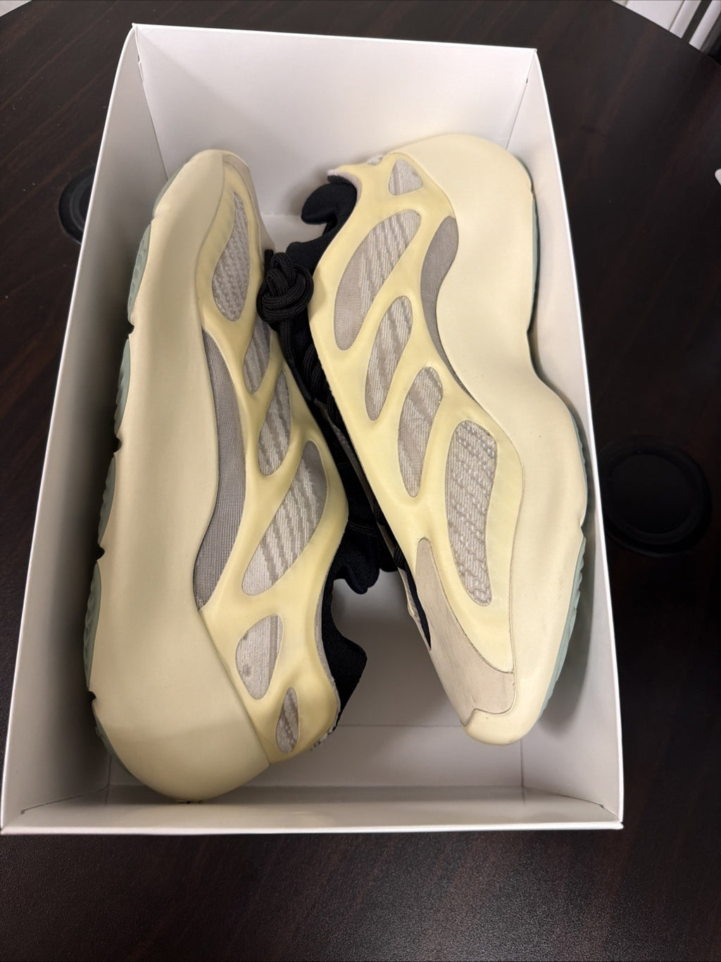 Yeezy x Adidas Two Tone Mesh and Rubber Yeezy 700 V3 Azael Sneakers Size 13