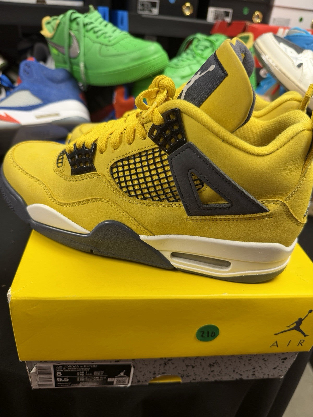 Size 8 - Nike Air Jordan 4 Retro Lightning 2021 Men's Shoes (210)