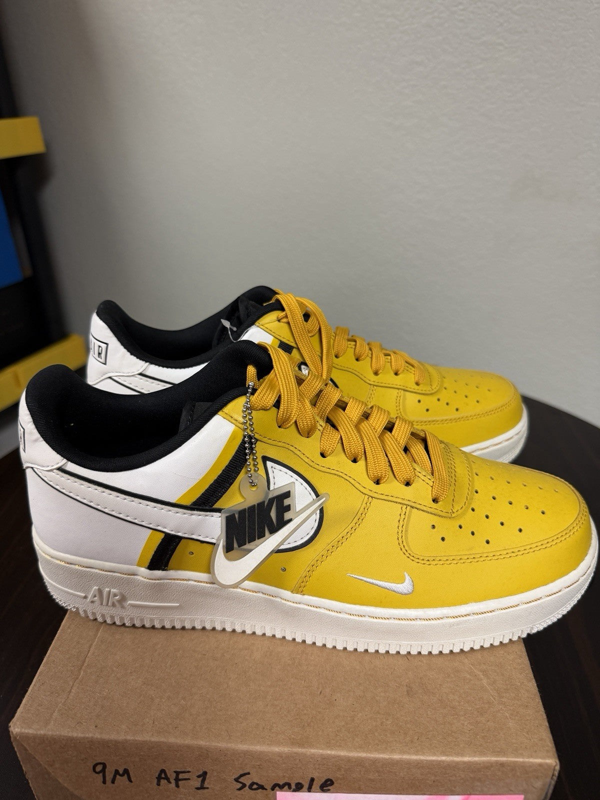 Nike Air Force 1 Low '07 LV8 “Dark Sulfur” CI0061-700 Shoes SAMPLE PAIR!!!