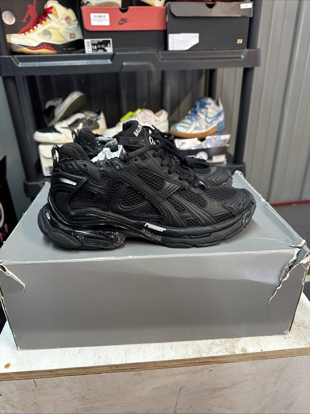 Size 12 - Balenciaga Runner Matte Black 2.0