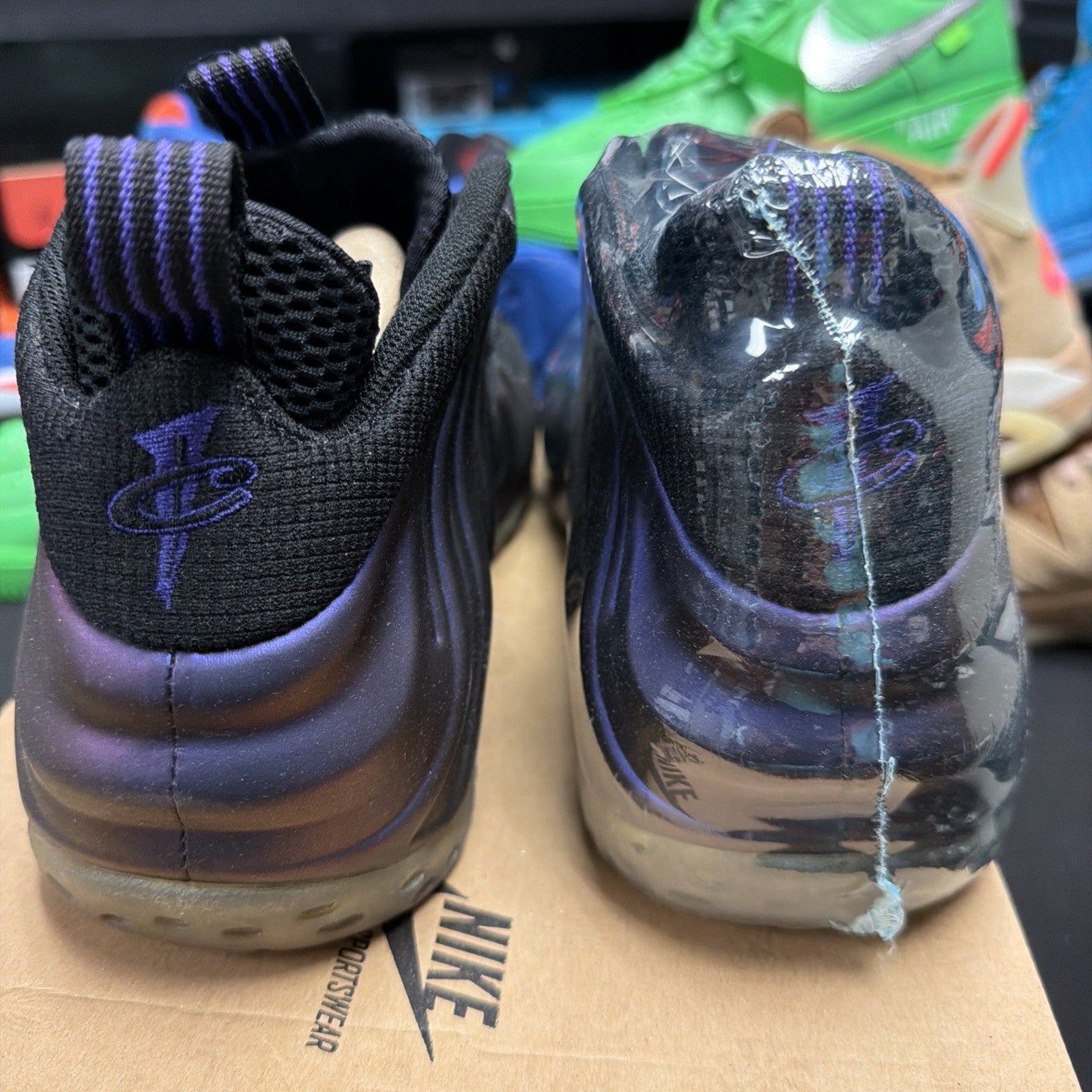 Size 9.5 - Nike Air Foamposite One 2009 Eggplant 1 Penny Max Zoom Copper Royal
