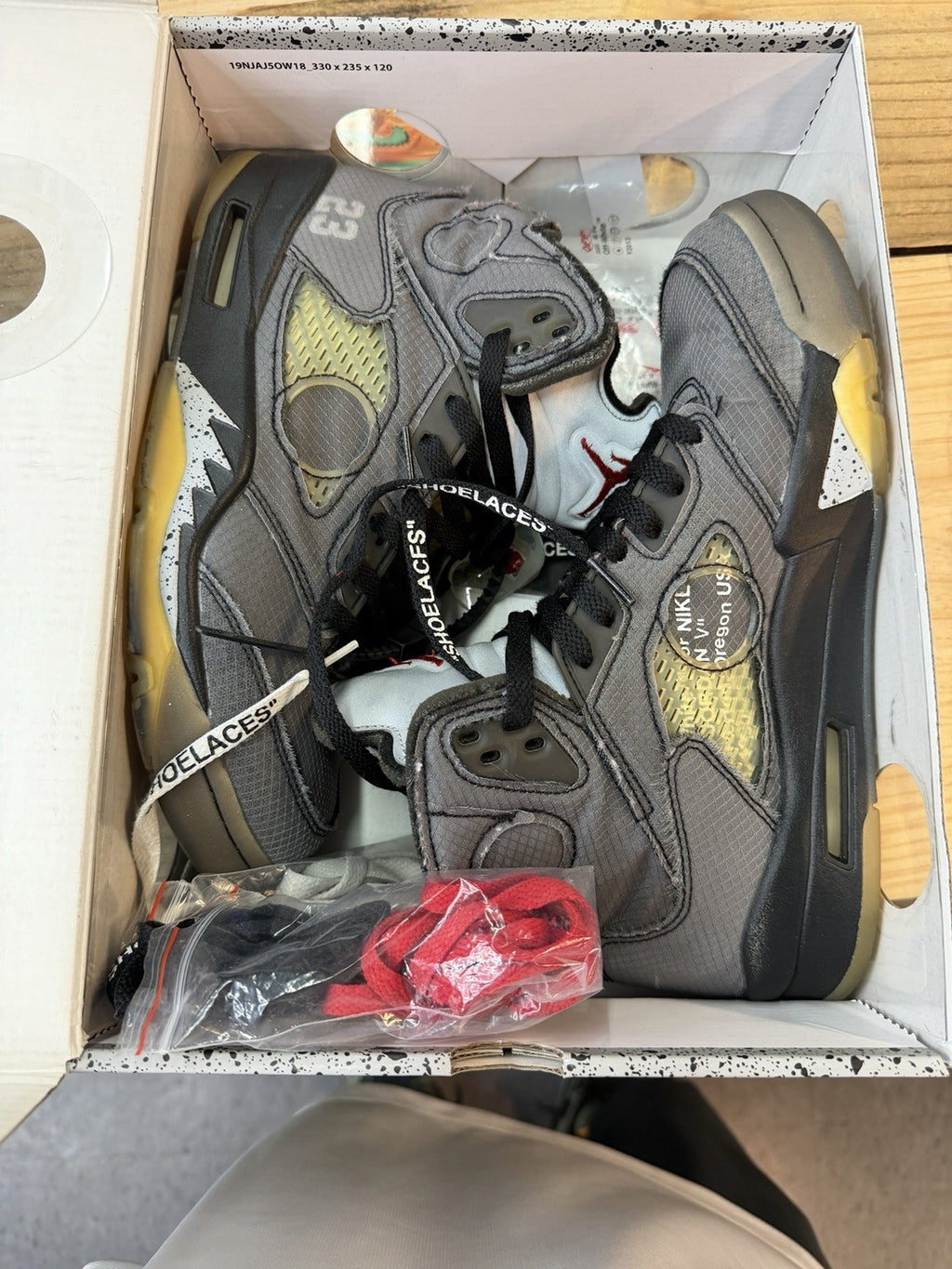 Jordan 5 Retro Off-White Muslin, Size 8, Pre-Owned
