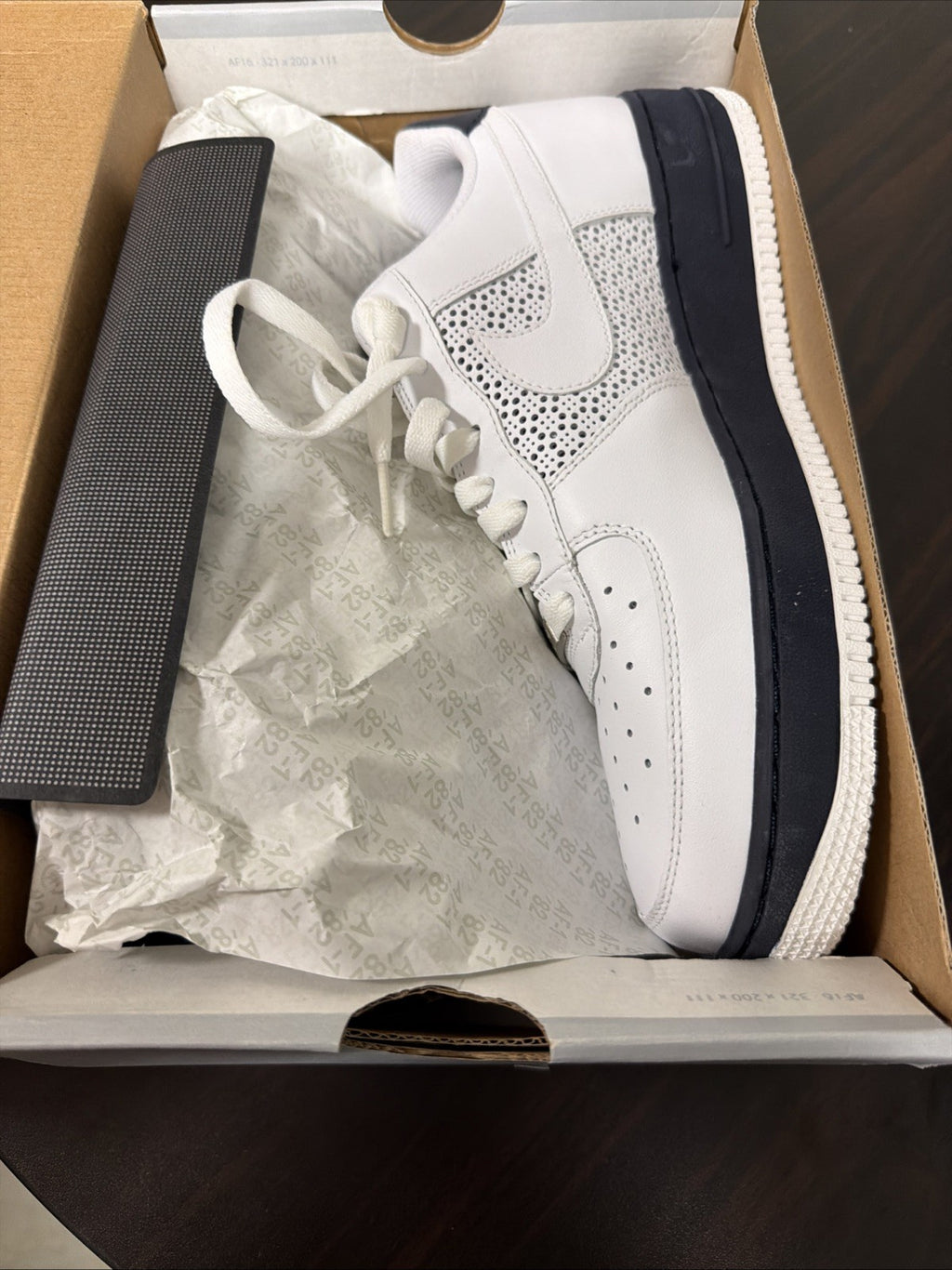 Nike Air Force 1 '07 'White Obsidian' White Navy Size 9.5 315122-991 2008
