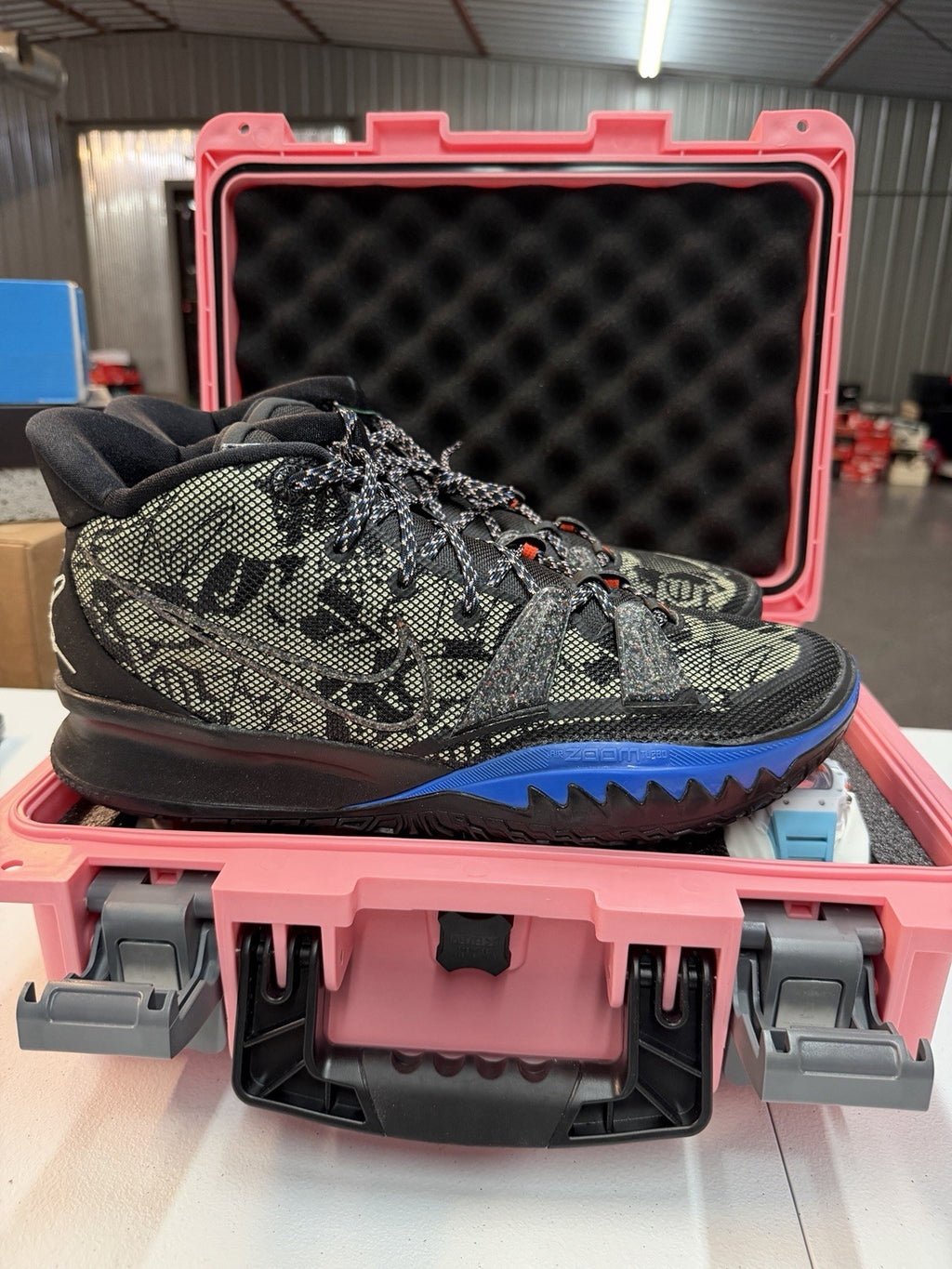 Nike Kyrie 7 Grind CQ9326-007 Black Lime Ice Basketball Shoes Sneakers size 13