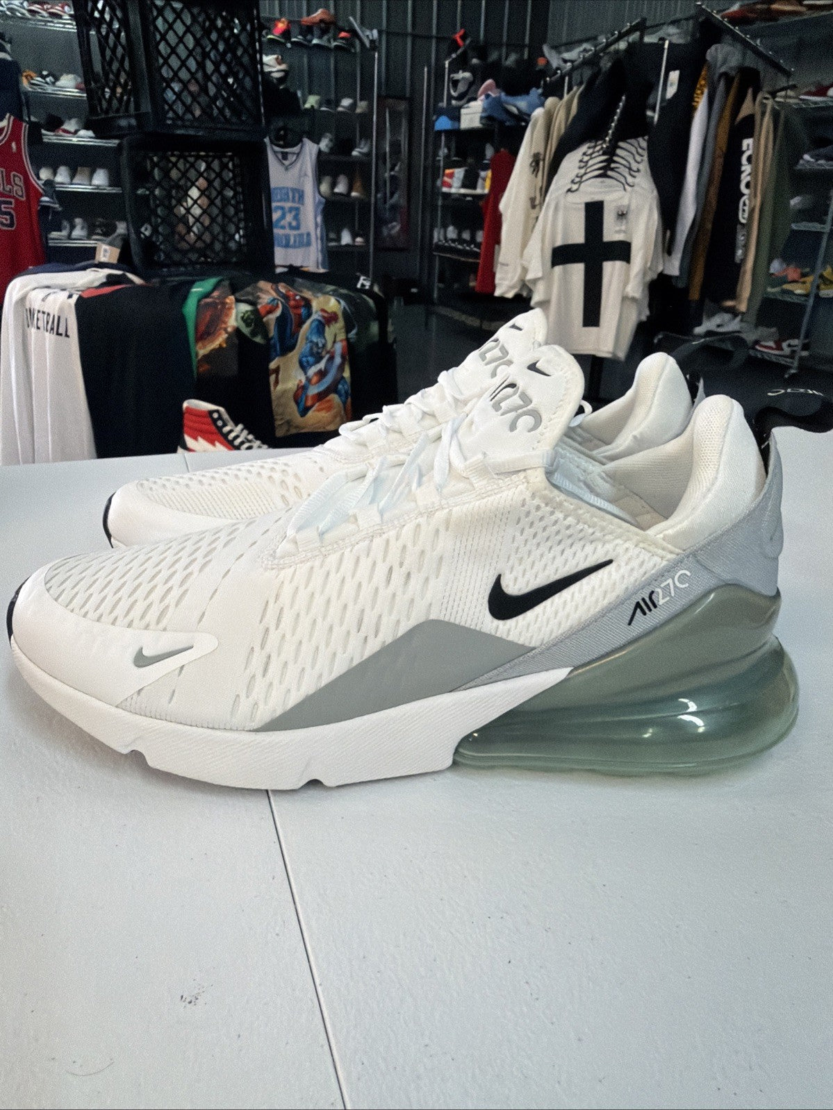 Nike Air Max 270 White Black Oreo Panda Running Shoes AH8050-100 Size 11.5