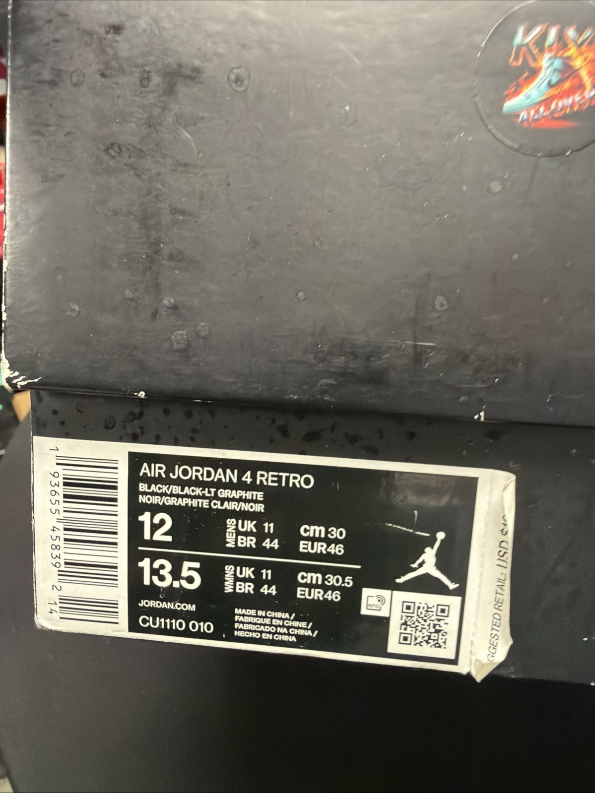 Size 12 - Jordan 4 Retro Mid Black Cat