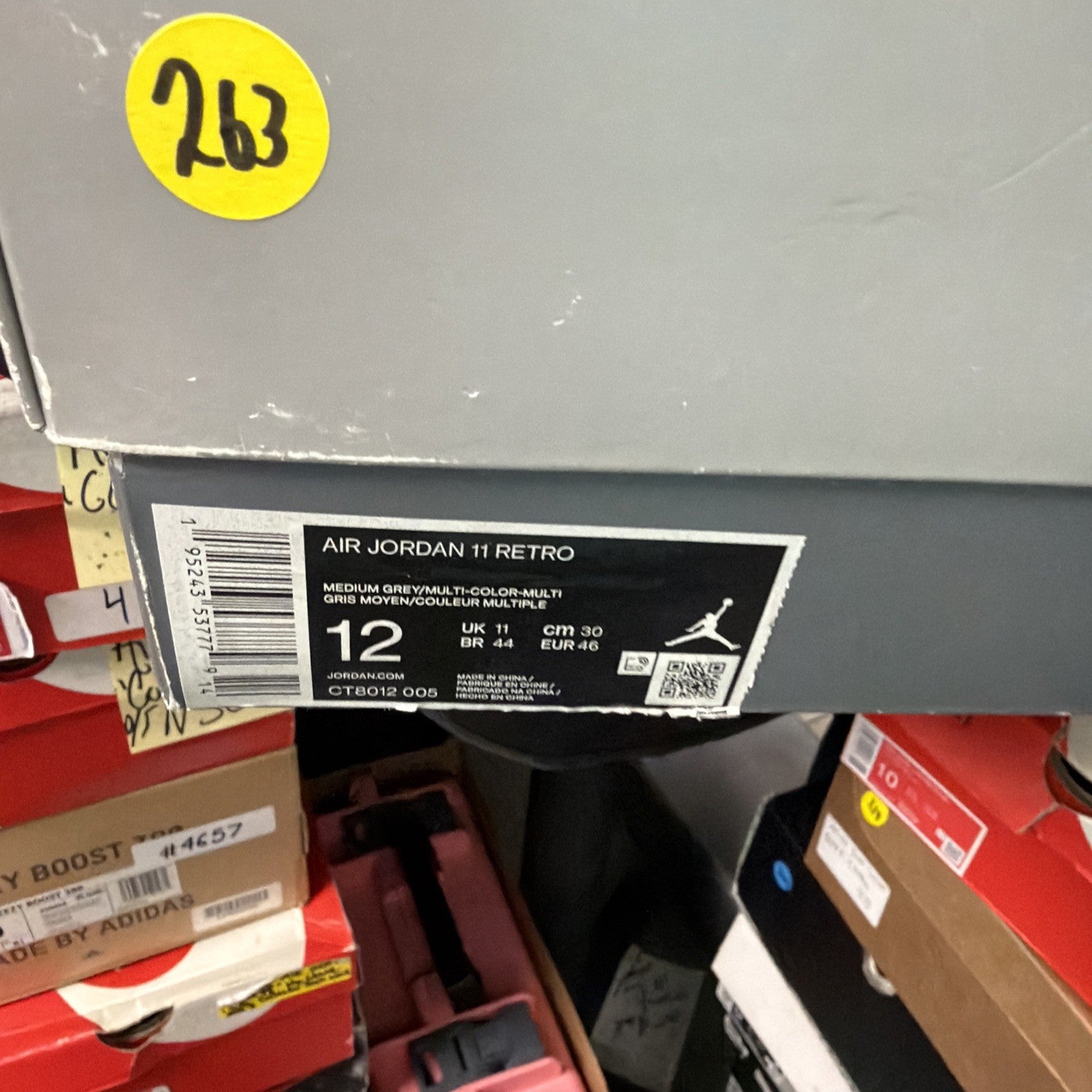 Size 12 - Jordan 11 Retro High Cool Grey (263)